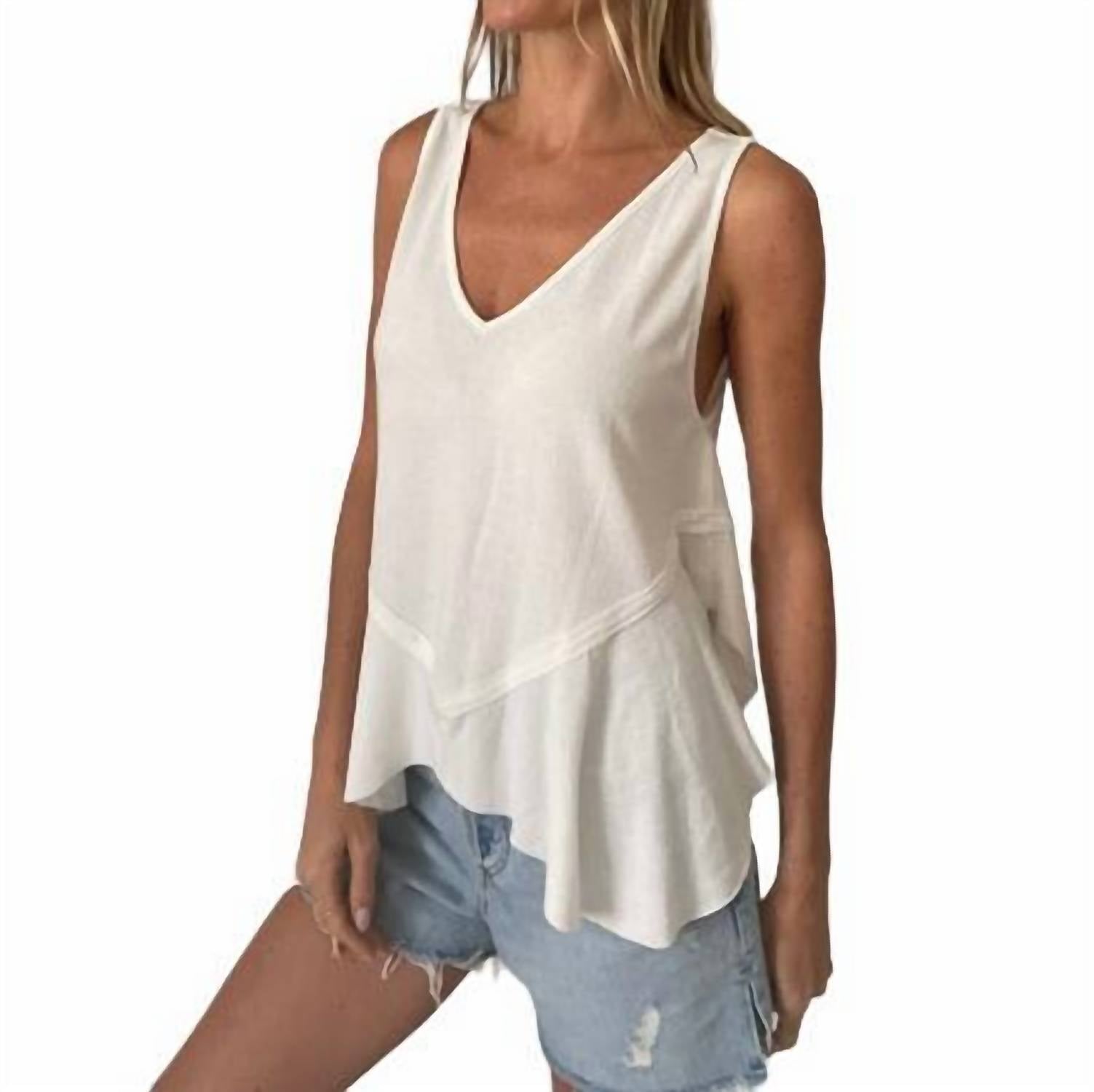 

Топ Lauren Tank Top цвета слоновой кости SIX/FIFTY