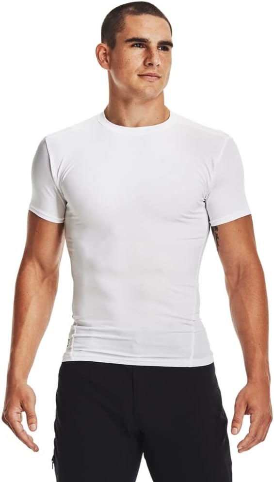 

Under Armour мужская футболка HeatGear Tactical Compression с коротким рукавом, White/ White