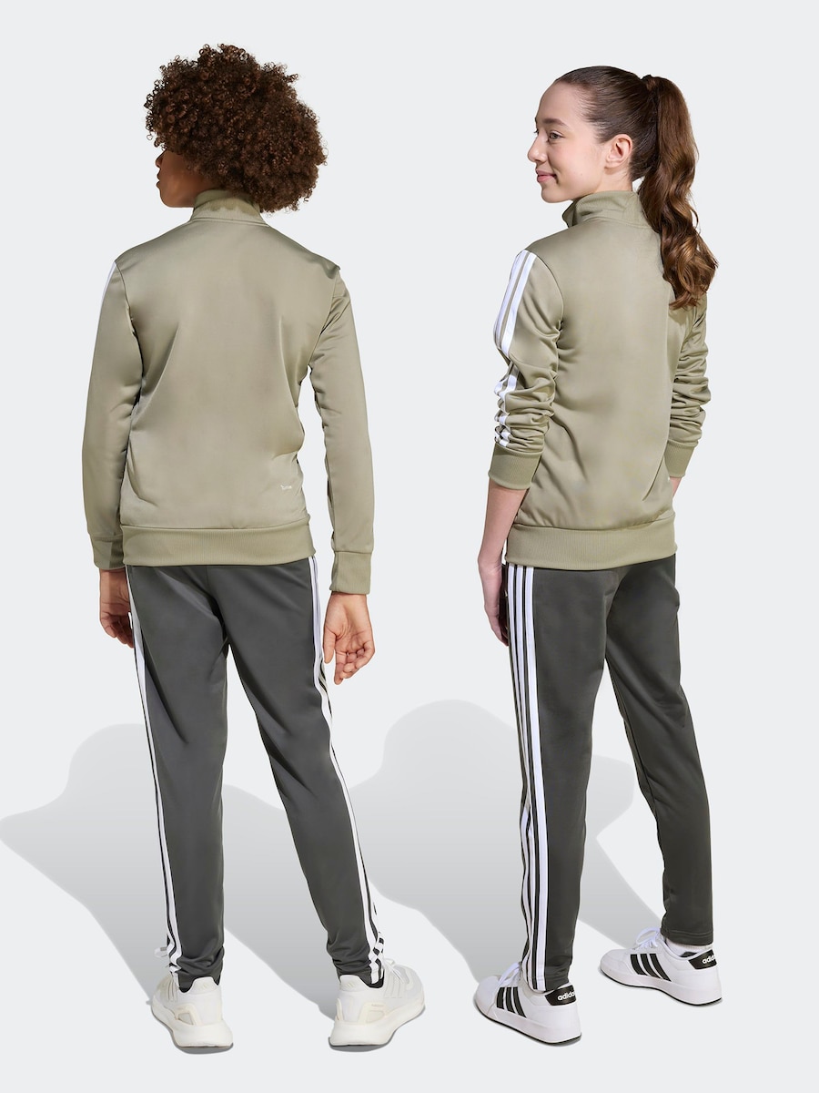 Спортивный костюм ADIDAS SPORTSWEAR Seasonal Essentials Tiberio, светло-серый/темно-серый/оливковый — фото 3