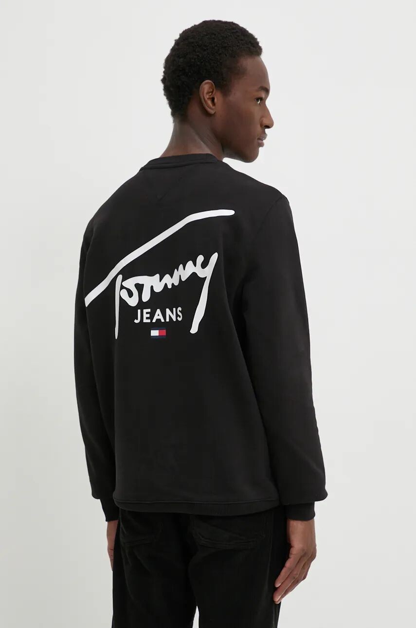 

Хлопковая толстовка Tommy Jeans, черный