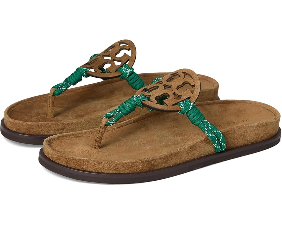 Сандалии Tory Burch Miller Rope Cloud, цвет Alce/Green Multi