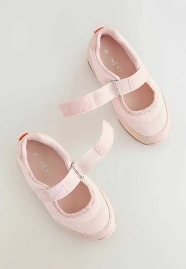 Туфли-Мэри-Джейн стандартного кроя на липучках. детская обувь Next, Pink — фото 3