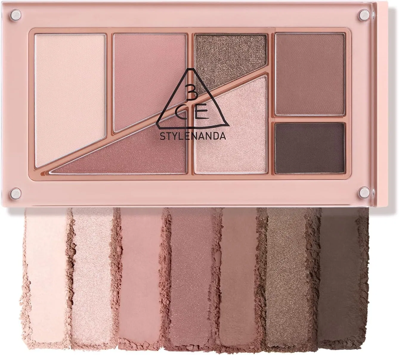 Палетка теней для век 3CE Layer-It All Palette Eyeshadow A Rosie Hip, бежевый