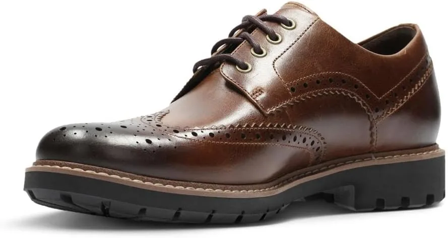 Мужские броги Clarks Batcombe Wing, темно-коричневый — фото 4