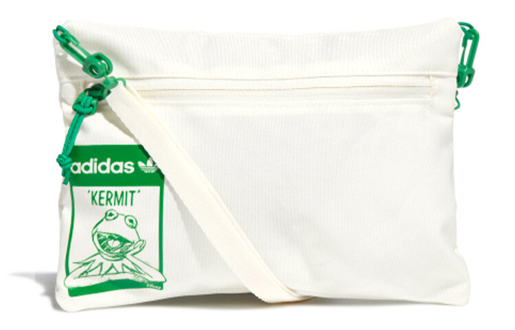 

Сумка через плечо унисекс Adidas Originals, цвет white and green color matching