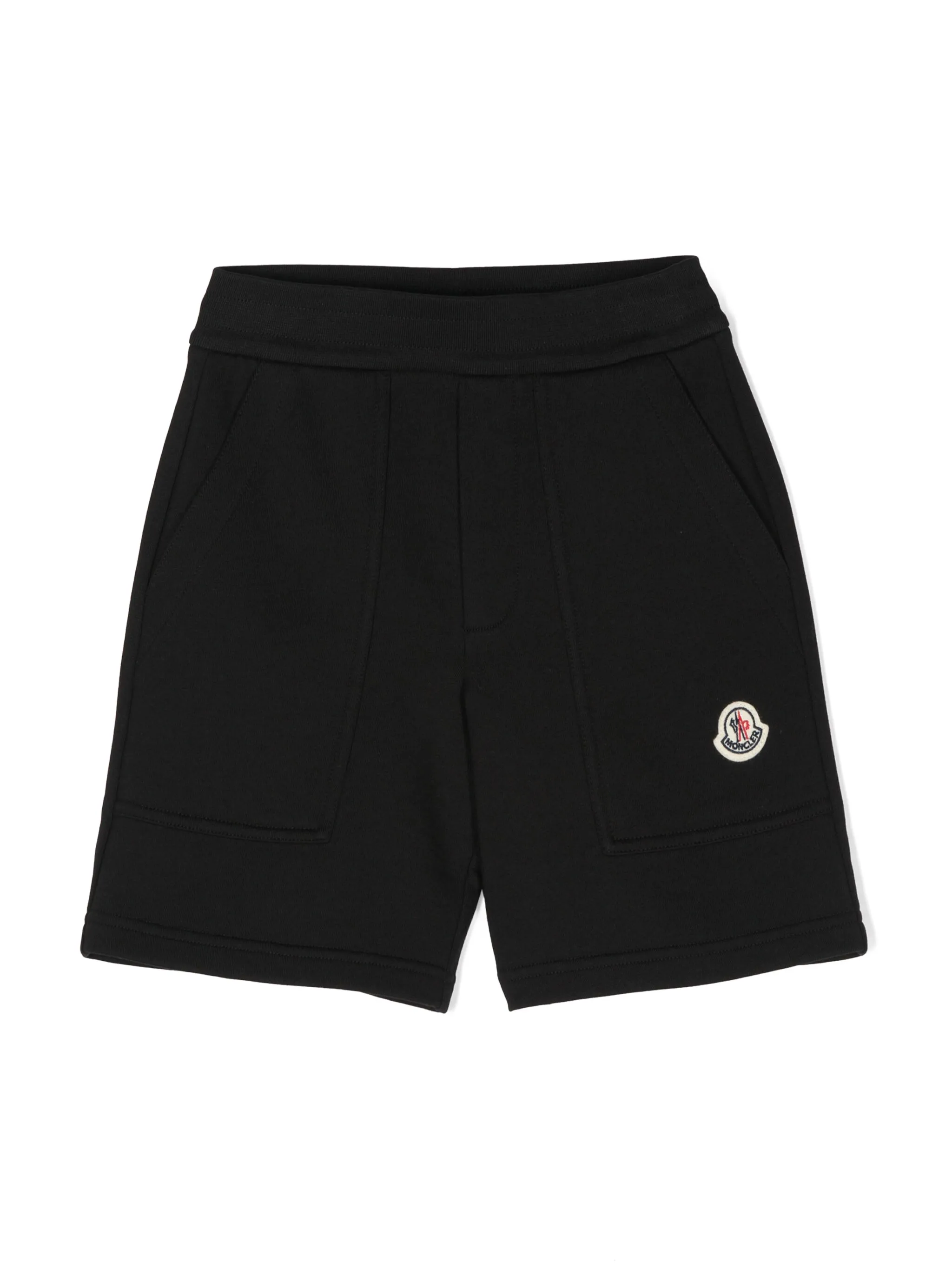 Шорты с логотипом Moncler Enfant, черный