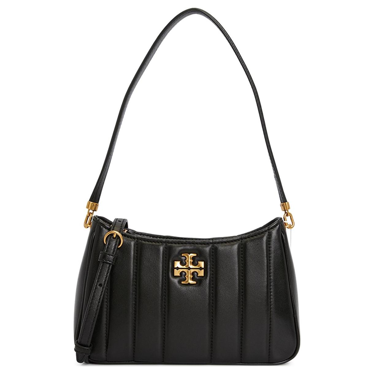 

Кожаная мини-сумка через плечо кросс-боди женская черная TORY BURCH