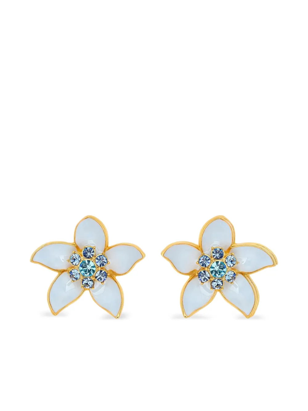 

Серьги с кристаллами Oscar de la Renta, синий