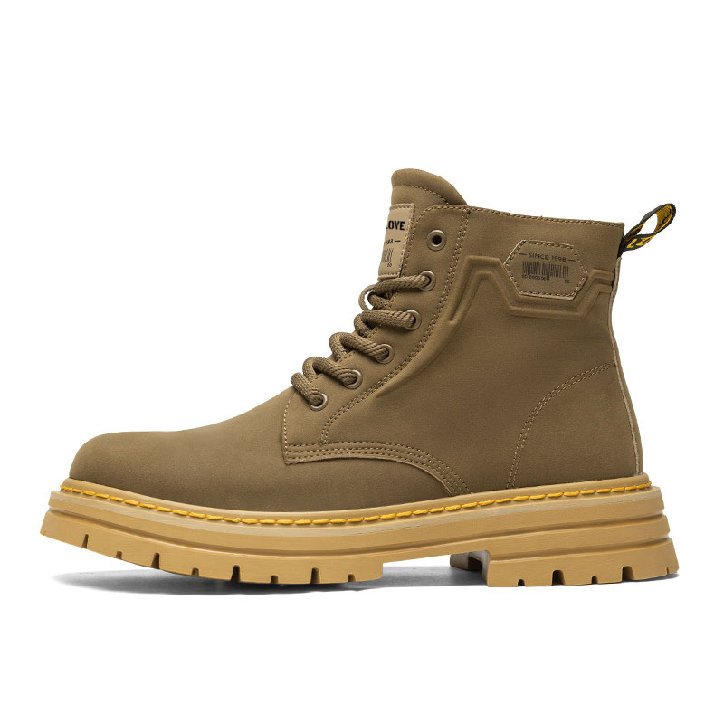 

YIVELOVE Короткие мартинсы мужские хаки, цвет Khaki