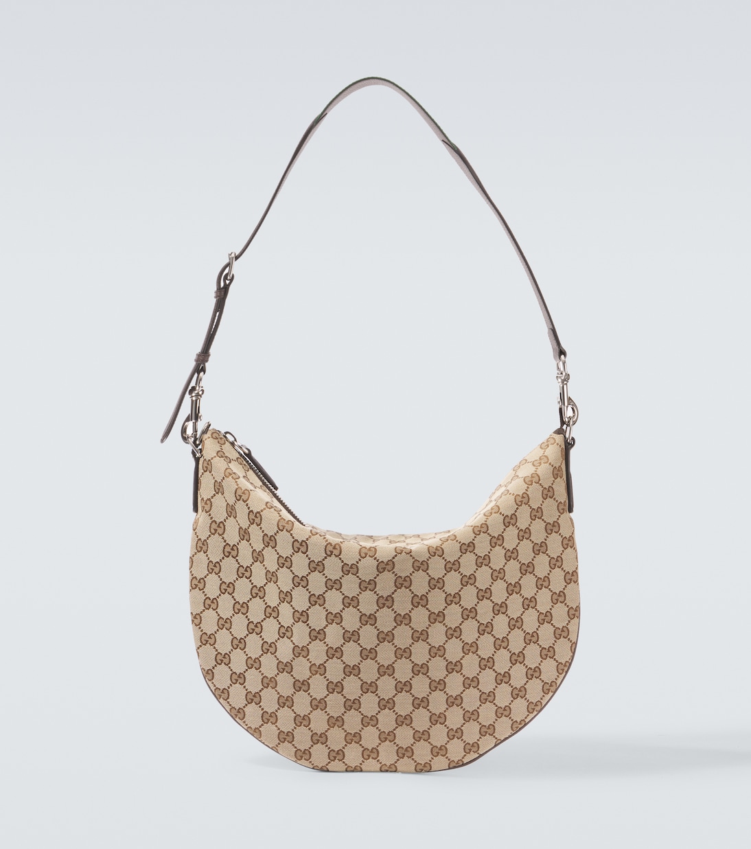 

B GG Canvas Medium плечевая сумка Gucci, BE EBONY/COCOA/VRV
