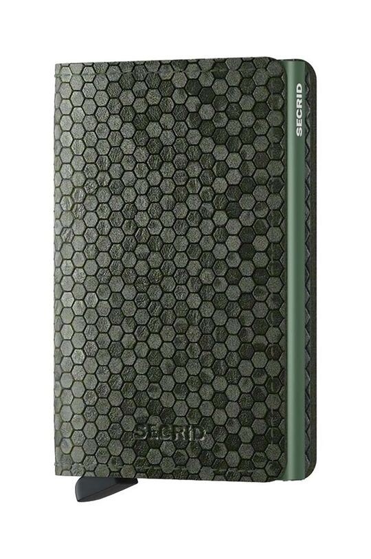 

Slimwallet Hexagon Зеленый кожаный кошелек Secrid, зеленый