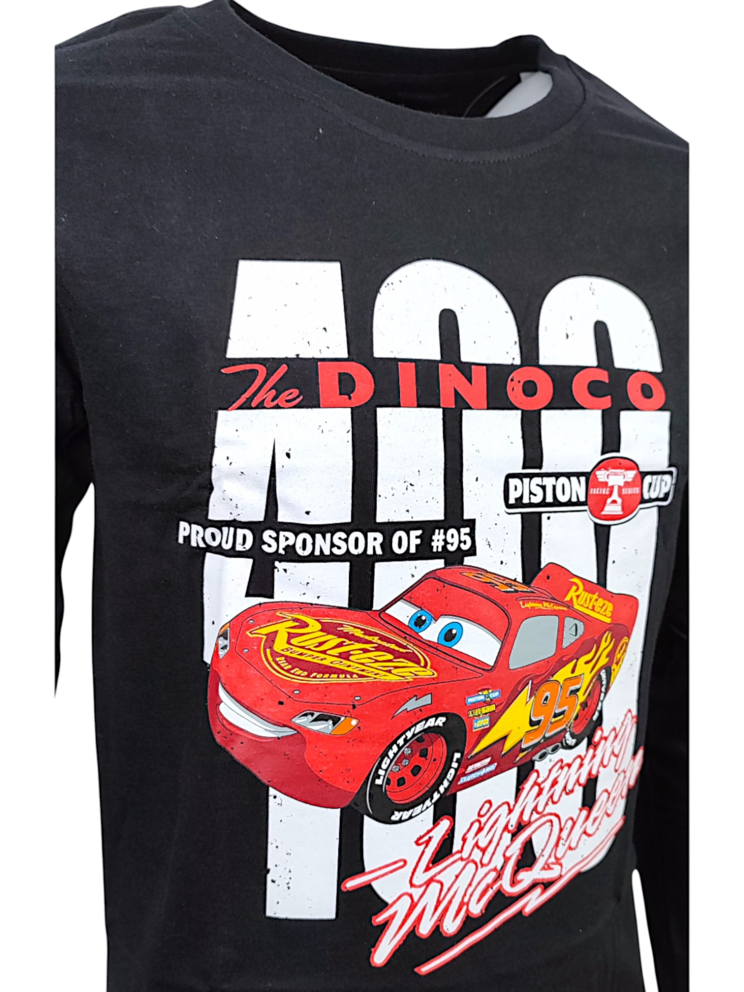 Disney Cars Лонгслив 'Lightning McQueen' в черном цвете — фото 3
