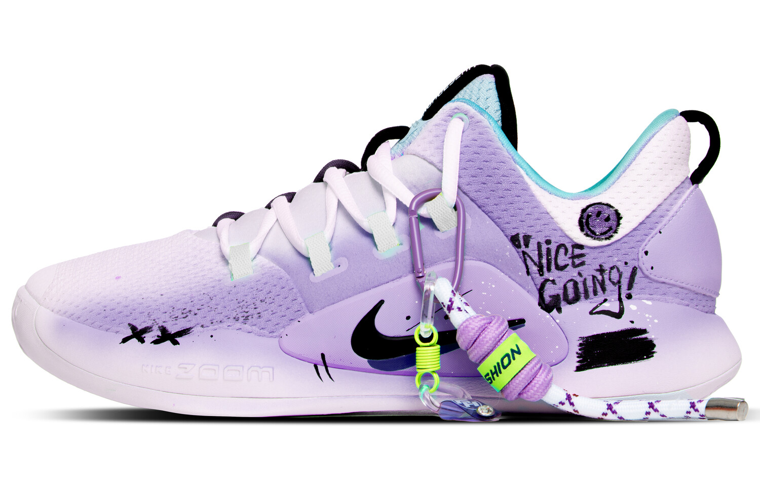 

Баскетбольные кроссовки Hyperdunk X мужские с низким верхом фиолетового цвета Nike