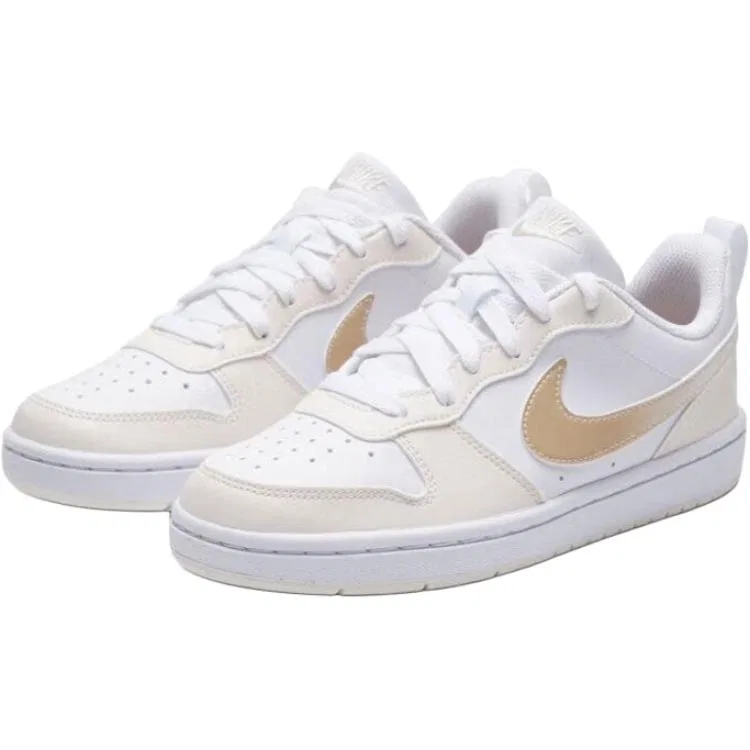 Детские низкие скейтерские кроссовки Court Abrasion Resistant White Beige Gold Kids' Nike — фото 4