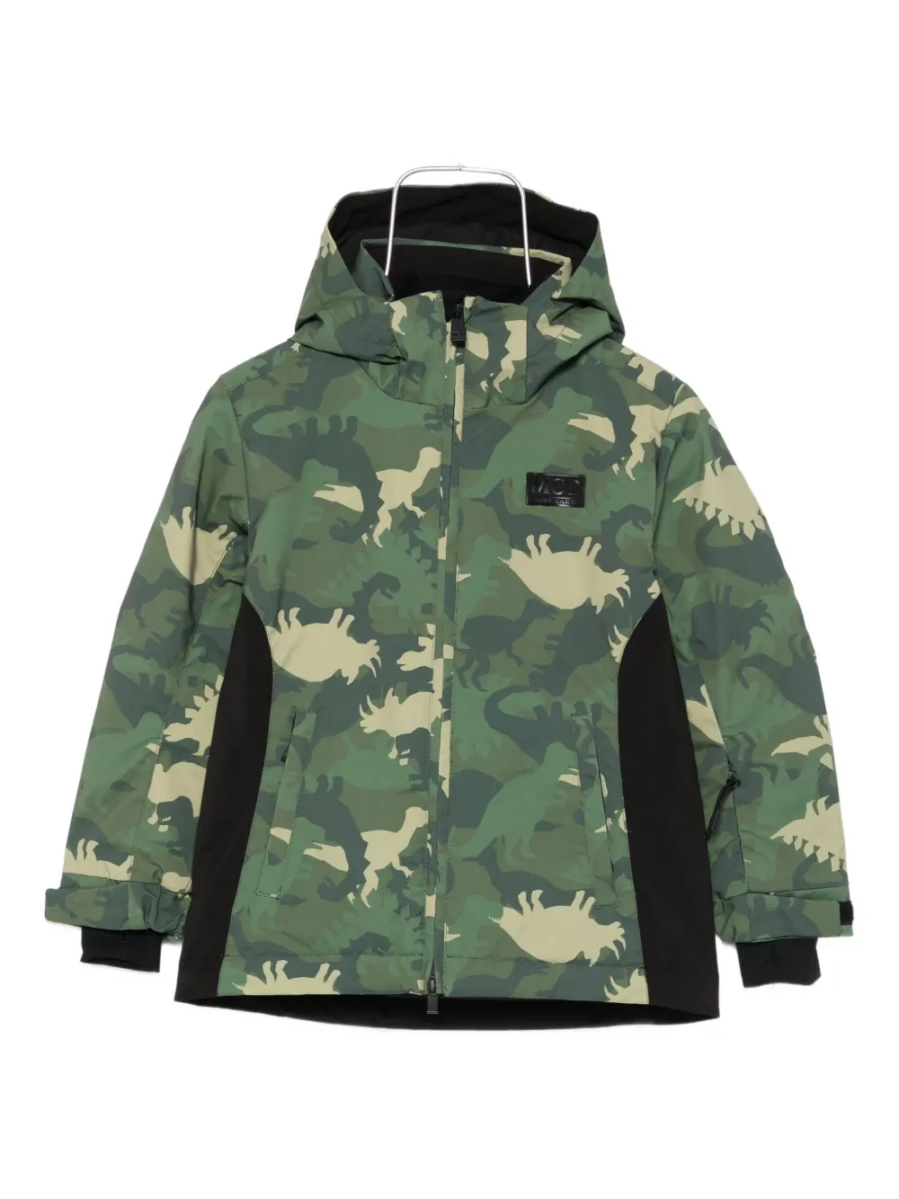 

Куртка с капюшоном и камуфляжным принтом Mc2 Saint Barth Kids, зеленый