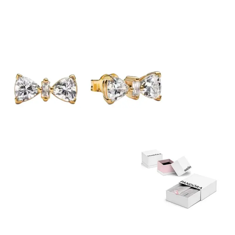 

Pandora Серьги-гвоздики из серебра 925 пробы для женщин золотые