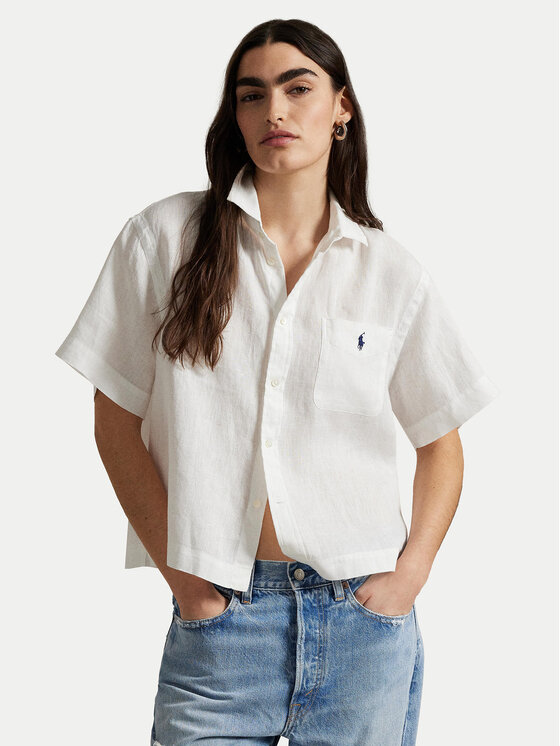 

Свободная рубашка 211965847001 Polo Ralph Lauren, белый