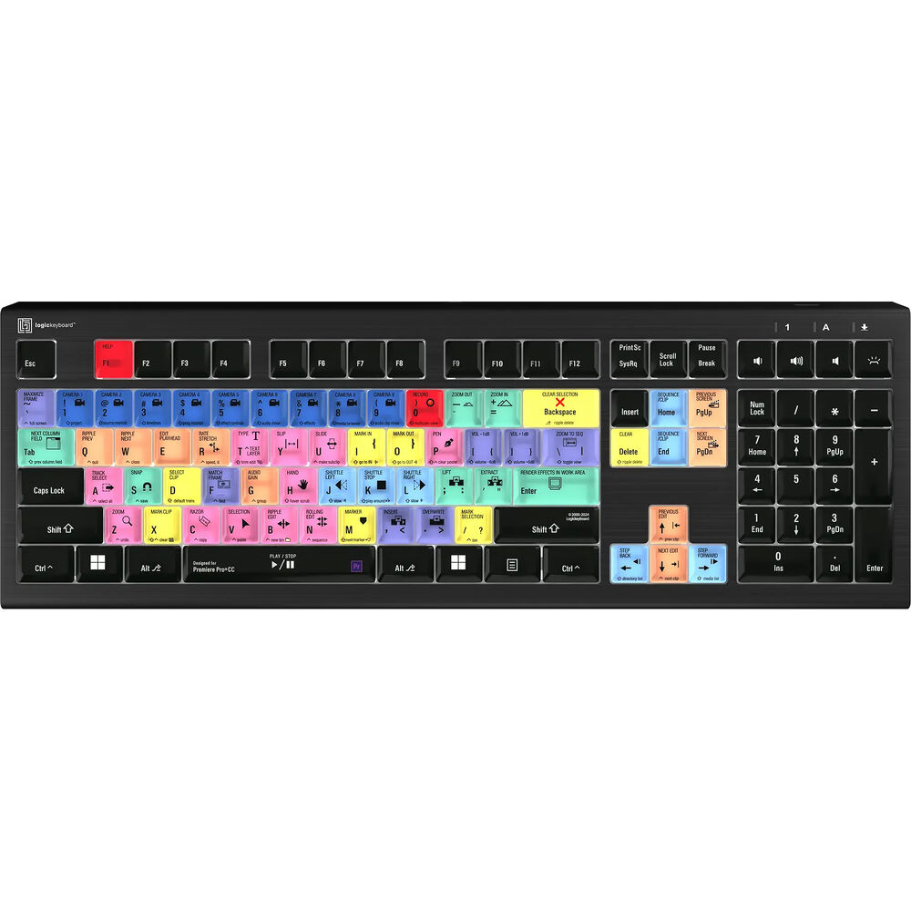 

Клавиатура Logickeyboard ASTRA 2 с подсветкой для Adobe Premiere Pro CC (Windows, английский (США))