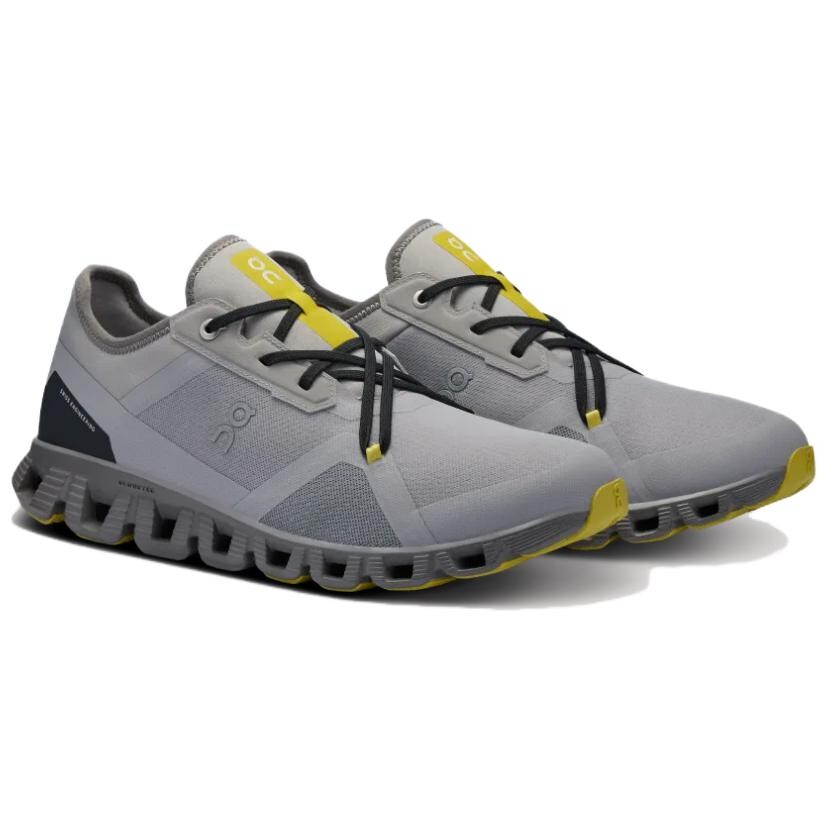 Кроссовки Cloud X 3 AD для мужчин с низким верхом, цвет Misty Grey | Wall Gecko Green On — фото 3