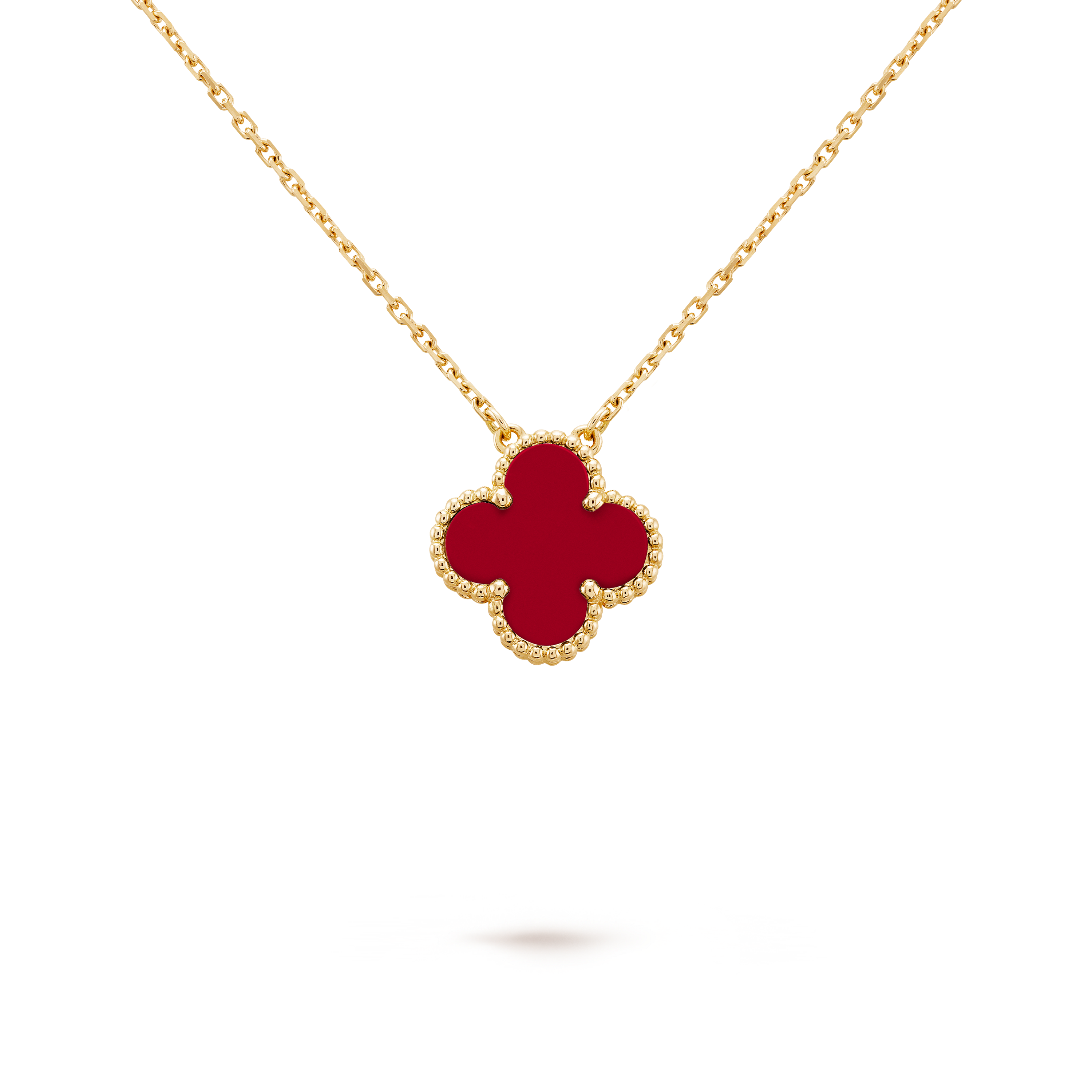 

Кулон Van Cleef & Arpels Vintage Alhambra, 18-ct желтое золото, сердолик