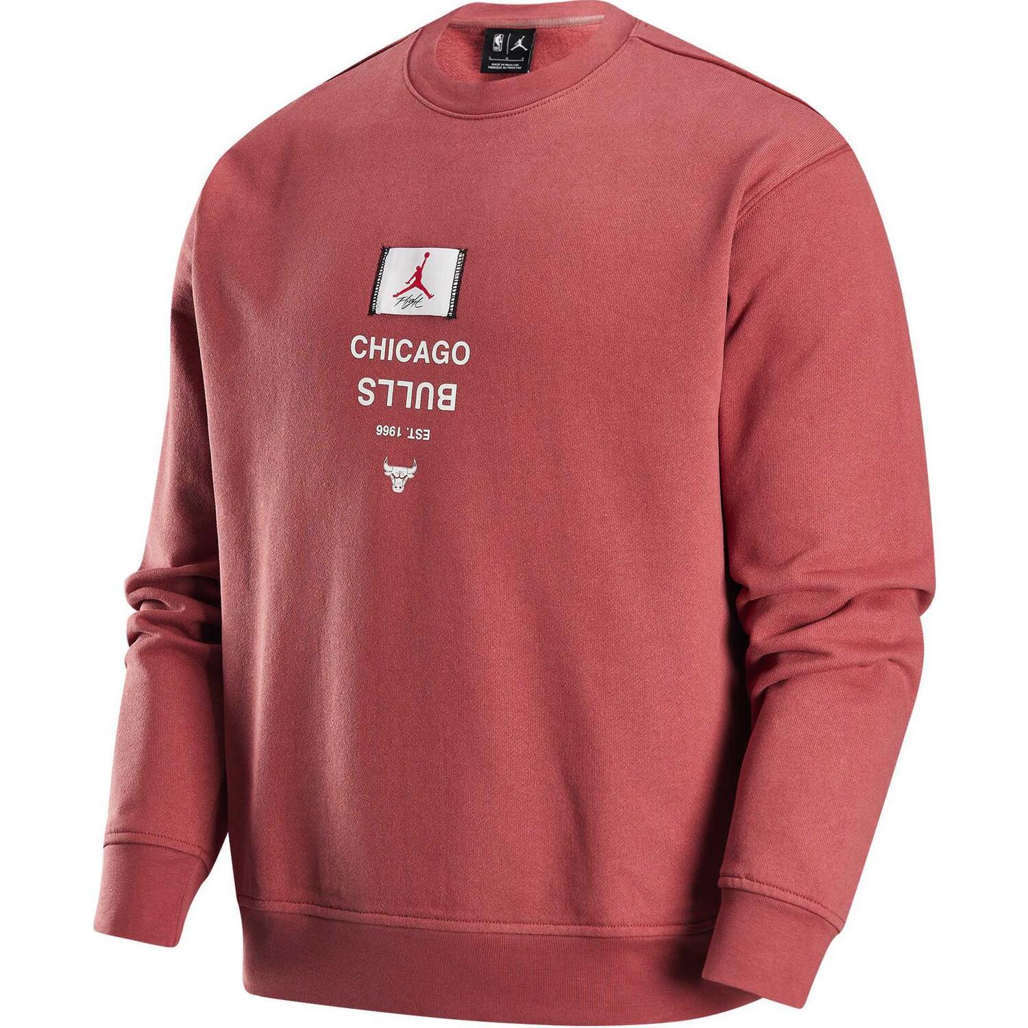 Толстовка NBA Chicago Bulls мужская canyon rust orange Jordan, оранжевый — фото 3