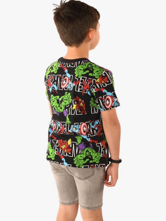 Детская футболка Brand Thread Marvel из органического хлопка Brand Threads, Black — фото 2