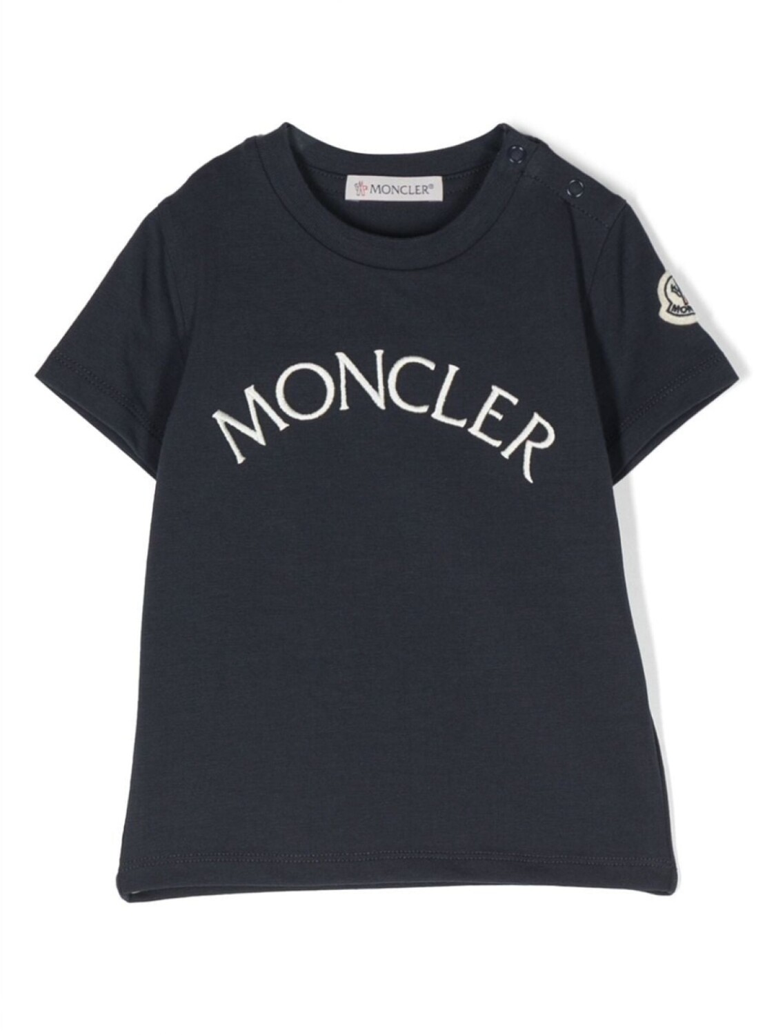 

Moncler Enfant футболка с логотипом, синий