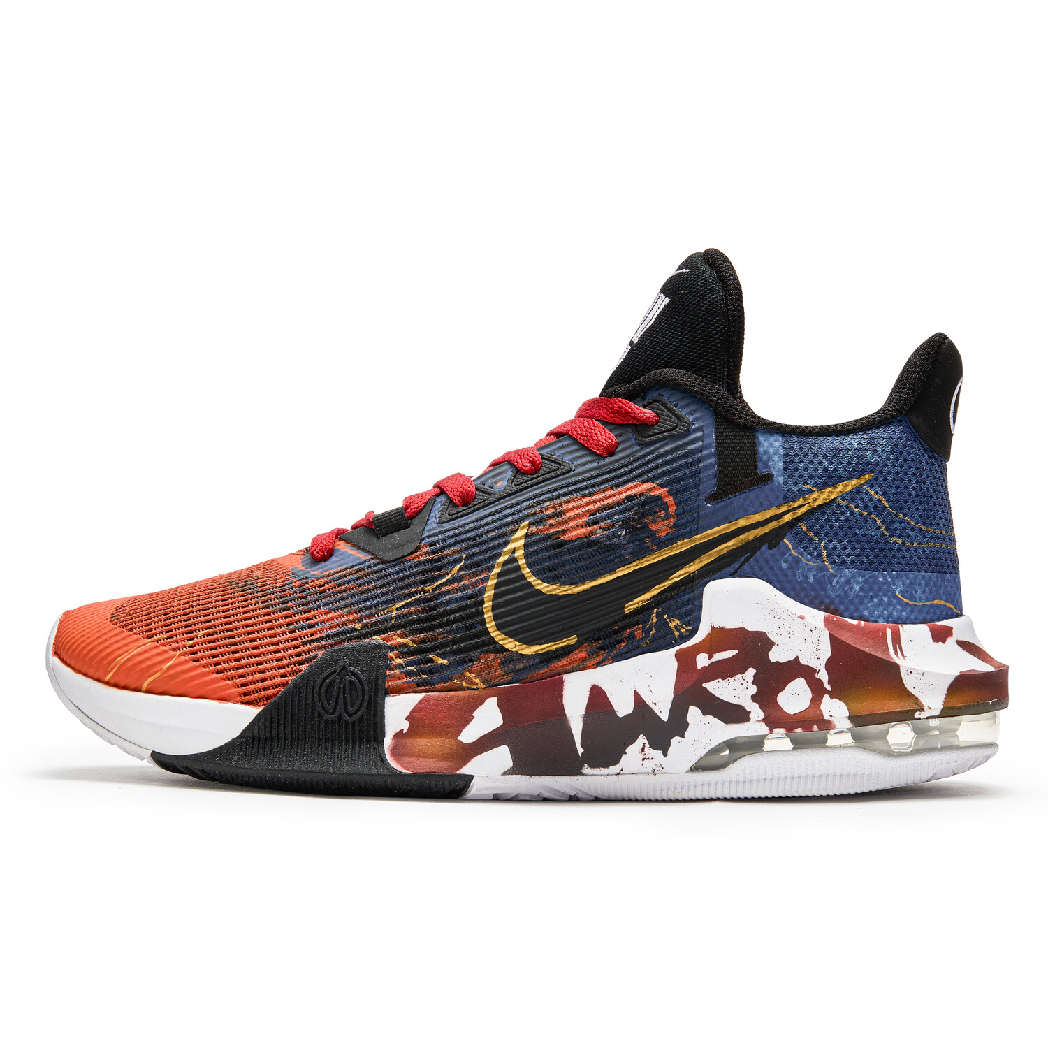 

Баскетбольные кроссовки Air Max Impact 3 мужские с низким верхом, черные/красные Nike