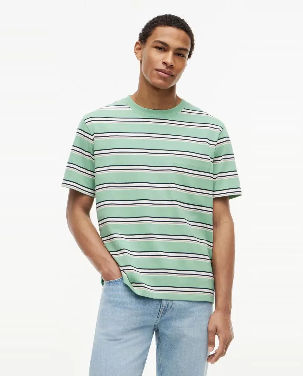 Мужская футболка с принтом полоски Tommy Hilfiger, Azul Marino