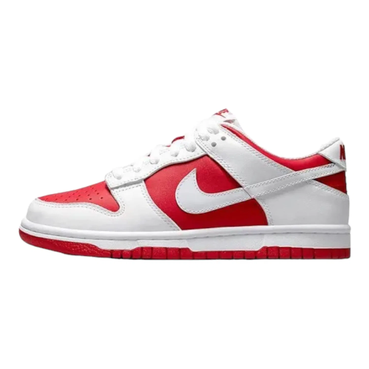 Детские кроссовки для девочек с принтом Dunk Low Gs NIKE, University Red White