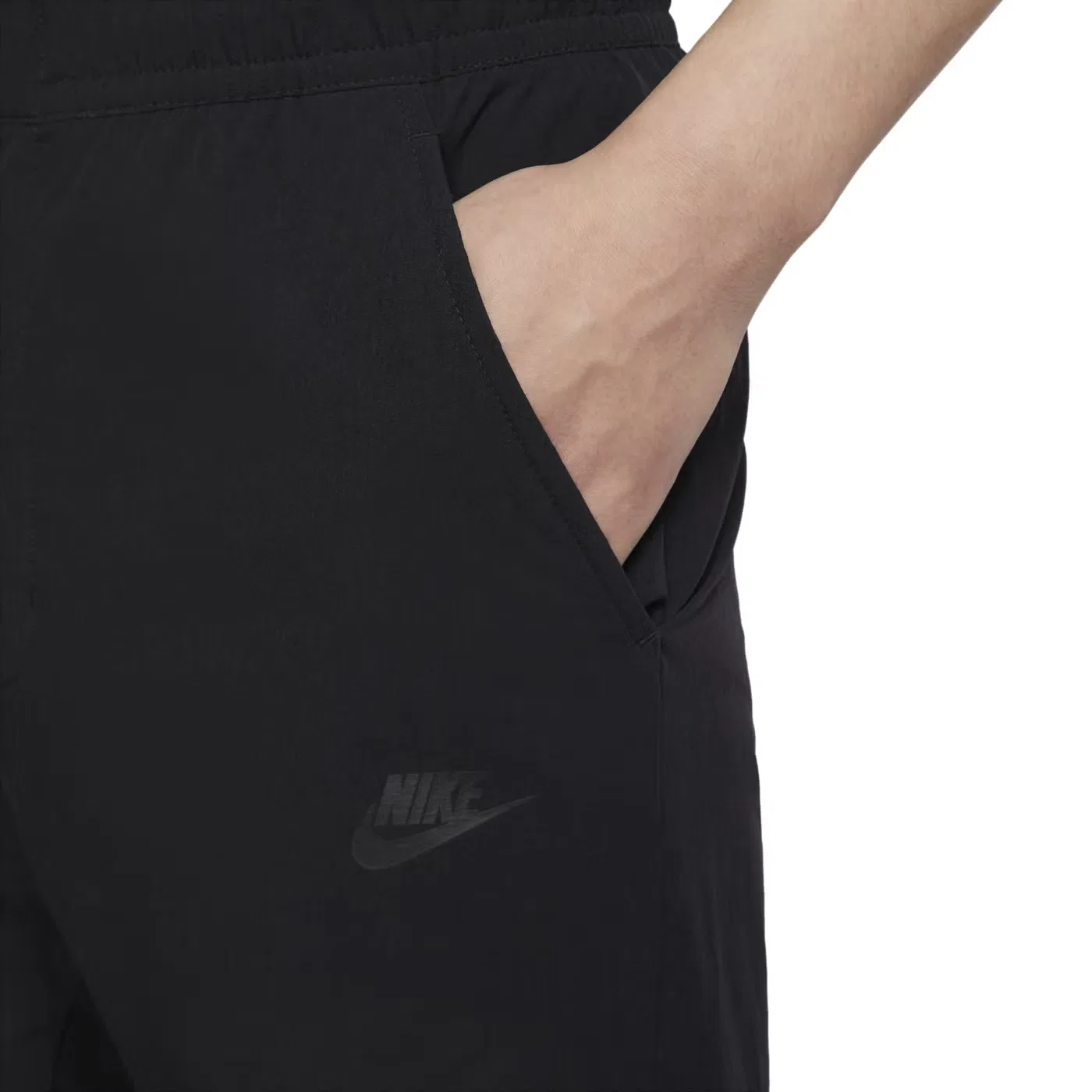 Брюки спортивные с эластичным поясом Nike, черный — фото 4