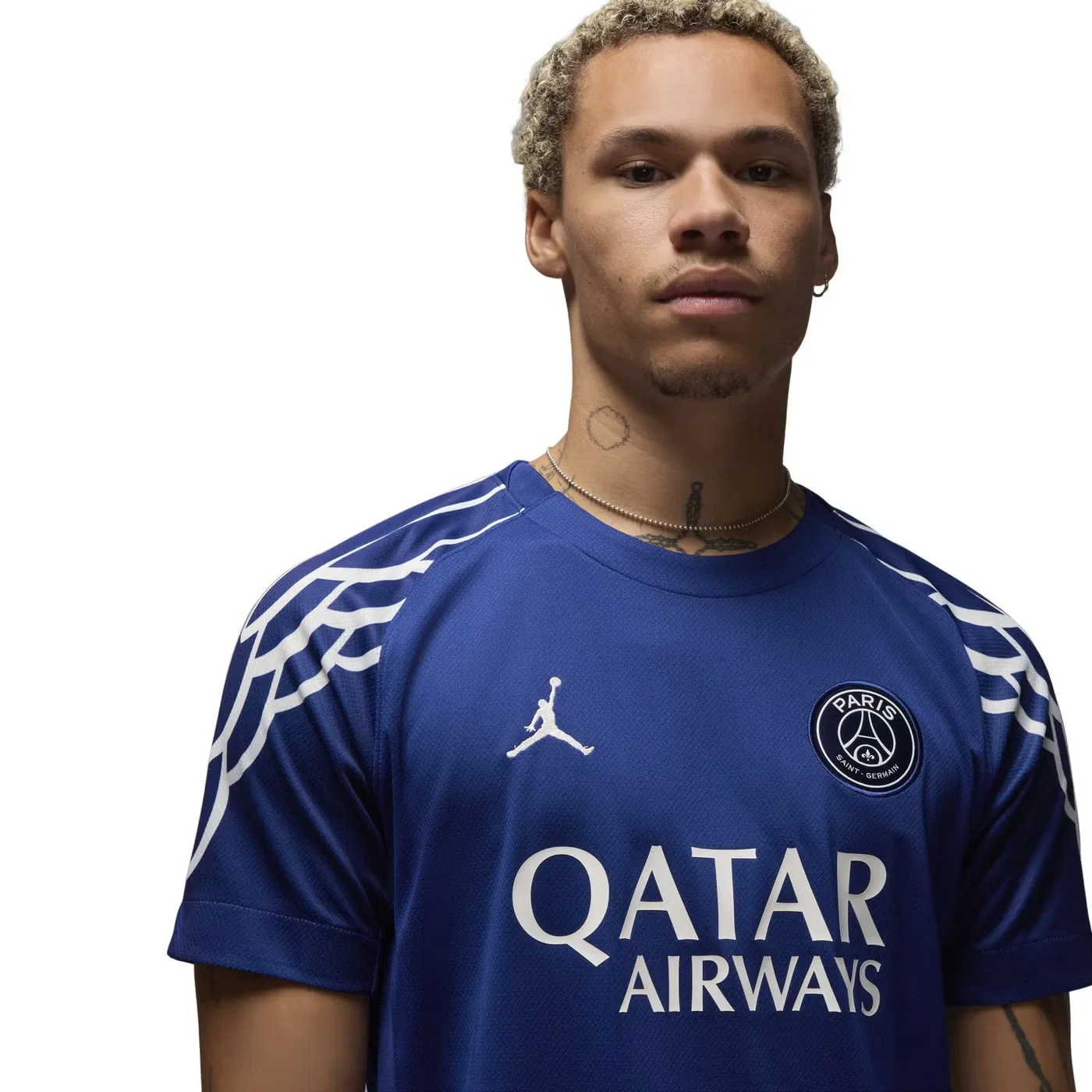 Футбольная футболка с технологией Dri-FIT Paris Saint-Germain 2024/25 Stadium Fourth Replica Jordan, синий — фото 2