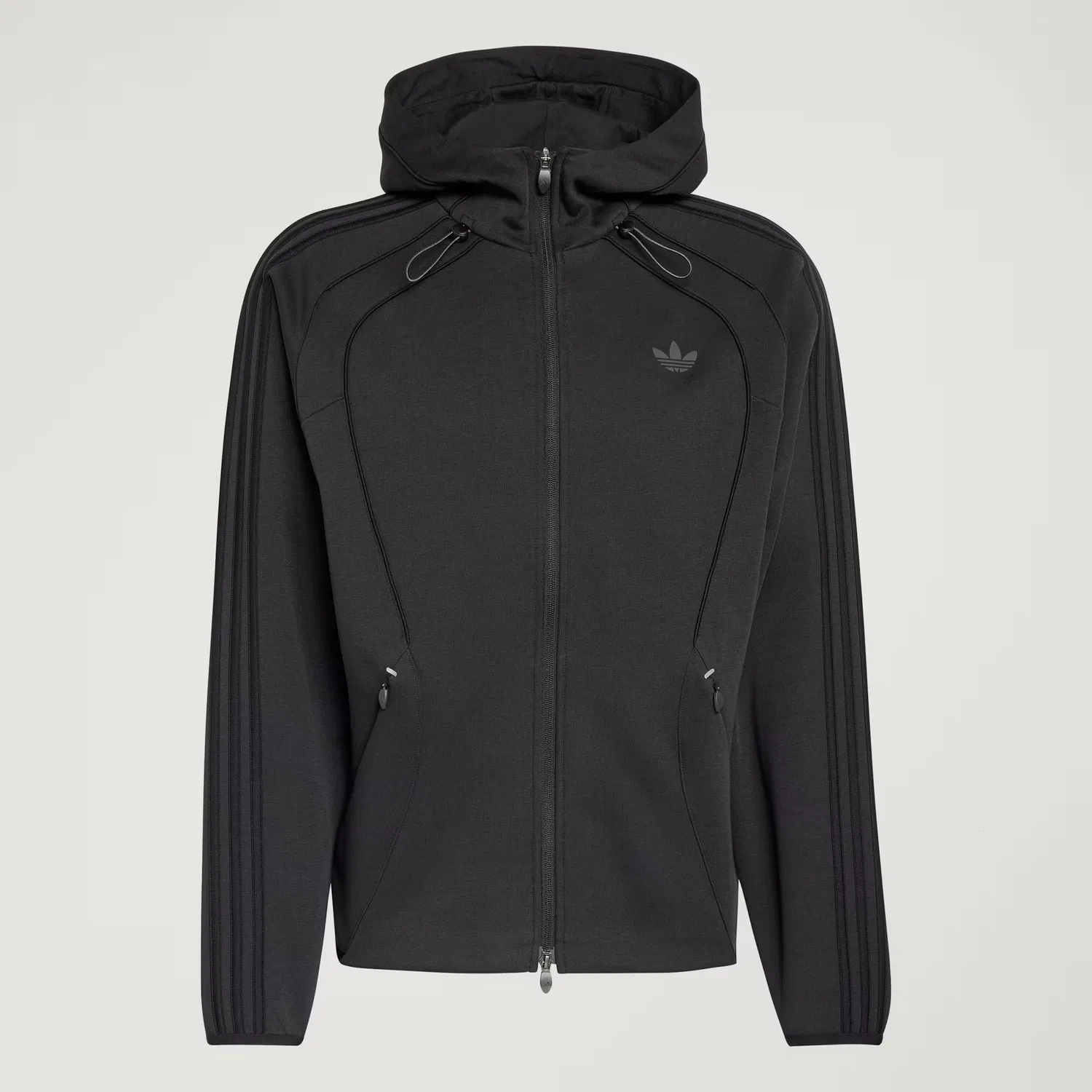 Мужское худи на молнии прямого кроя Spacer Teamgeist 26 Cutline Adidas Originals, черный — фото 4
