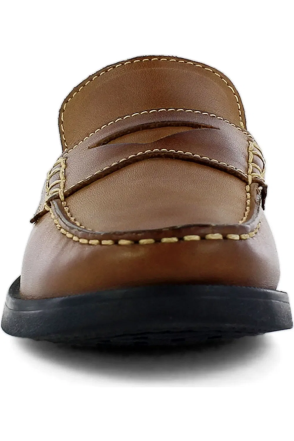 Детские туфли лоферы пенни на плоской подошве Croquet Florsheim, Saddle Tan — фото 4