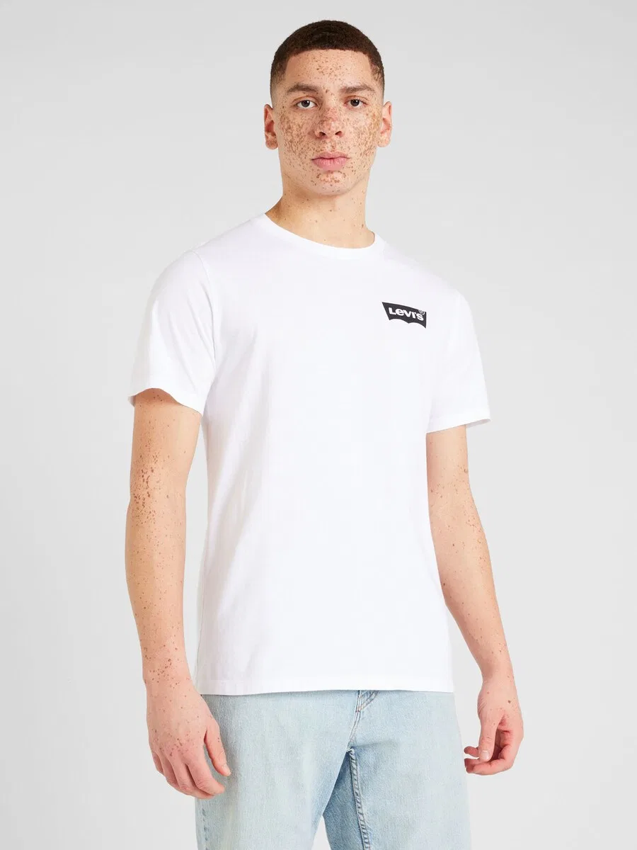Рубашка LEVI'S Regular Shirt 'Classic Graphic Tee' белого цвета — фото 3