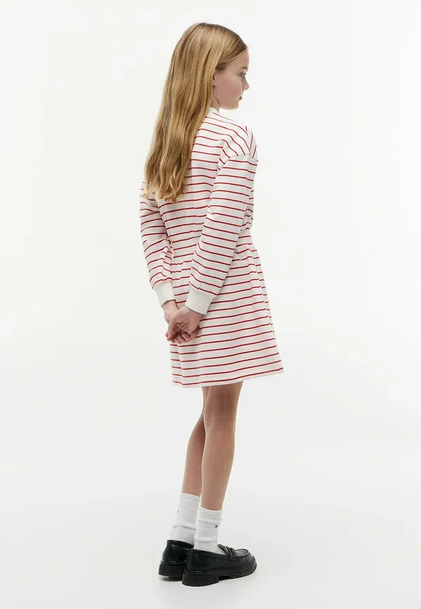 Платье полосатое Tommy stripes hwk dress ls Tommy Hilfiger, Primary Red Stripes, красный — фото 3