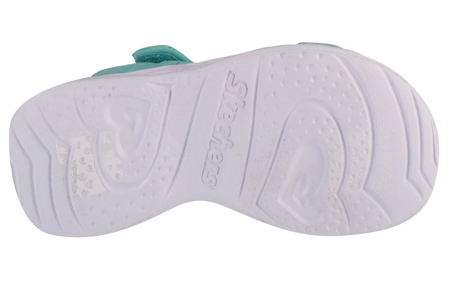 Детские сандалии для девочек с технологией Lights Skechers Heart Lights Sandal Always Flashy, Aquamaringrun — фото 4