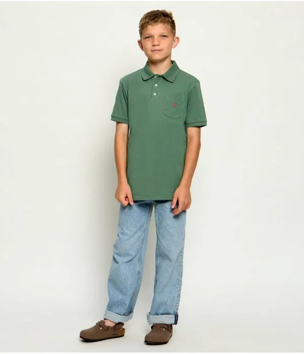 Детская футболка поло для мальчиков хлопковое Polo Polo Ralph Lauren, зеленый — фото 2