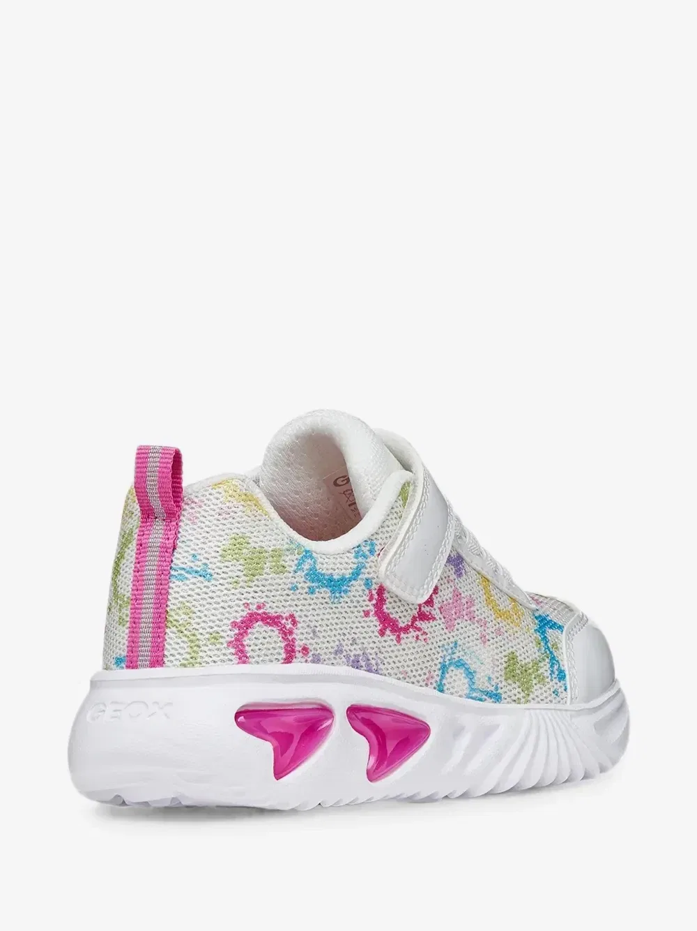 Сетчатые кроссовки Assister с застежкой-липучкой Geox Kids, белый — фото 3