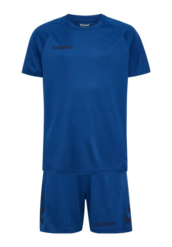 Детский комплект Hmlpromo унисекс - футболка с принтом Hummel, синий — фото 2