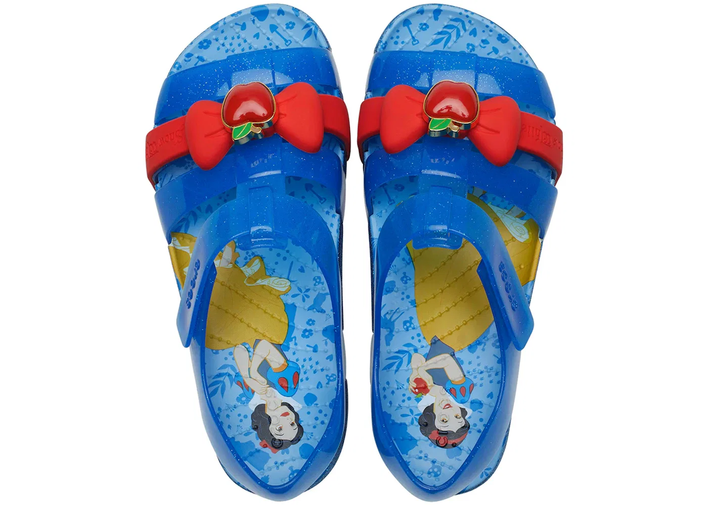 Детские сандалии-слайды с принтом Crocs Isabella Sandal Disney Snow White, Bright Cobalt — фото 2