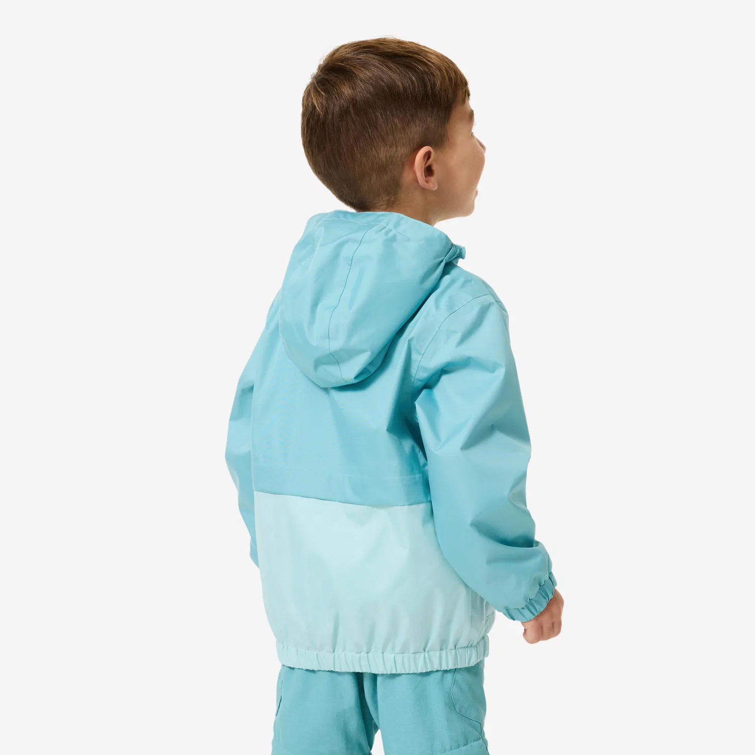Детский дождевик с длинным рукавом MH500 Quechua, Skandinavisches Blau — фото 4