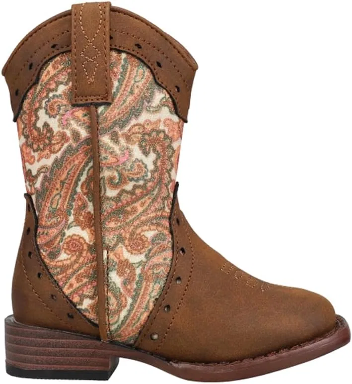 Детские ботинки для девочек с блестками ROPER, Brown