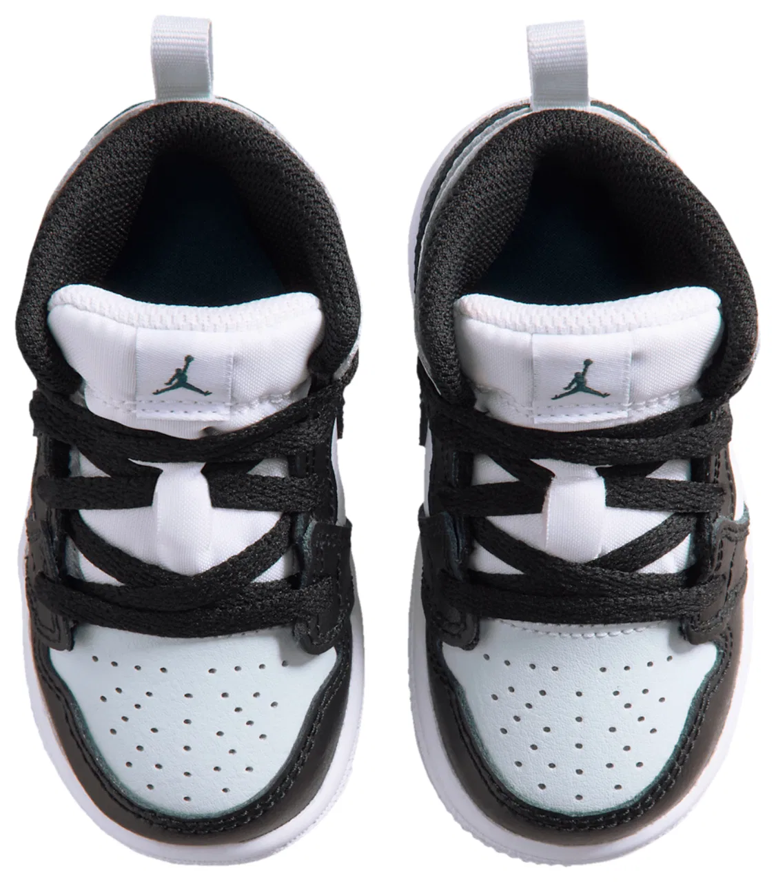 Кроссовки для мальчиков AJ 1 Mid Jordan, цвет Black/Black/Aura — фото 4