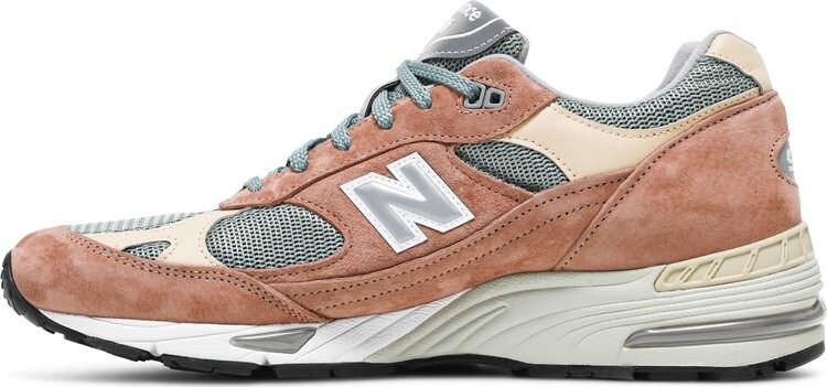 Кроссовки New Balance Patta x 991 Made in England 'Dusty Pink', розовый — фото 4