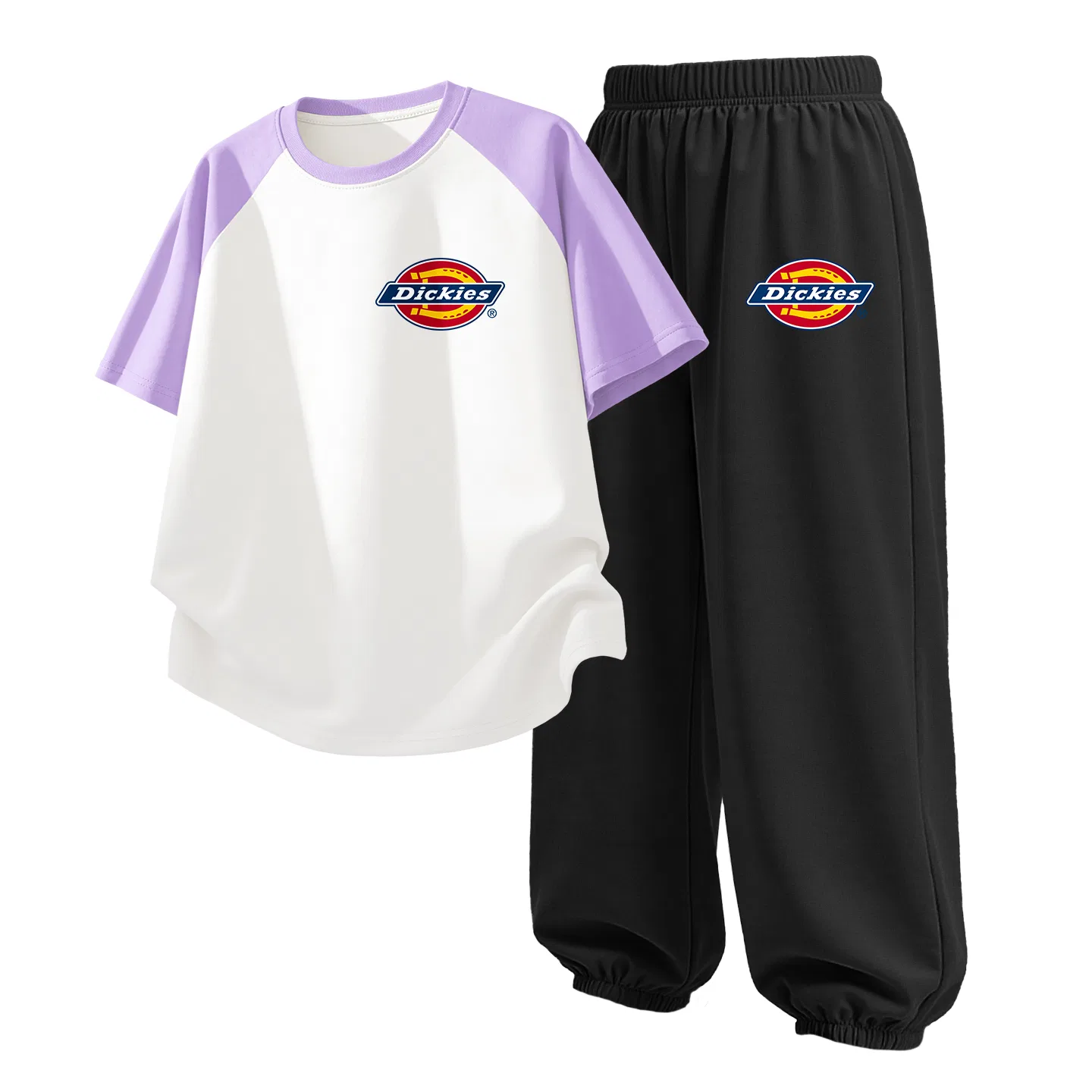 Детский спортивный комплект из двух предметов S Logo K Purple White+S Logo K Black, Dickies