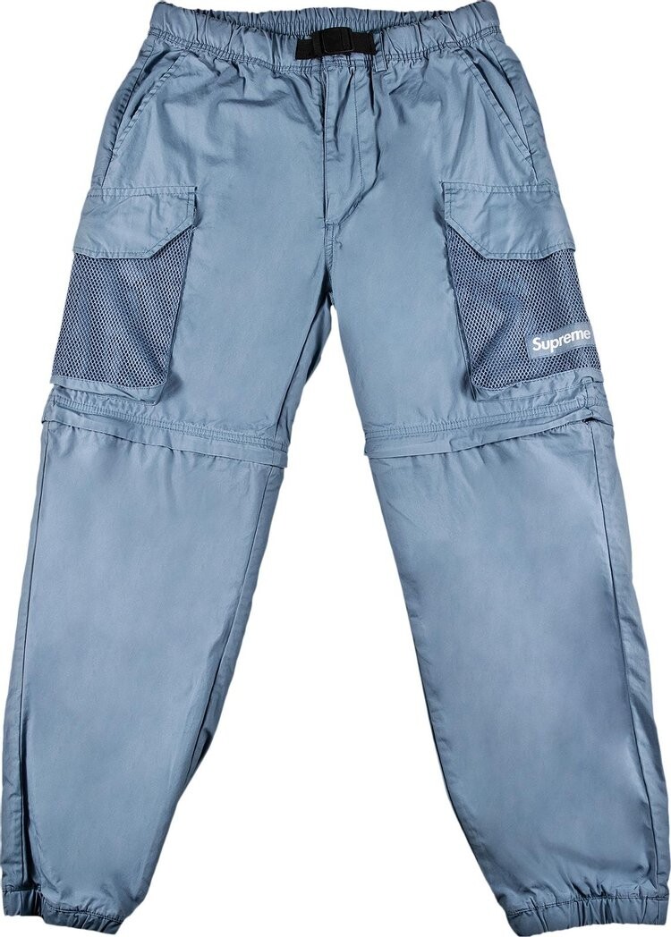 

Брюки Supreme Mesh Pocket Belted Cargo Pant Slate, синий