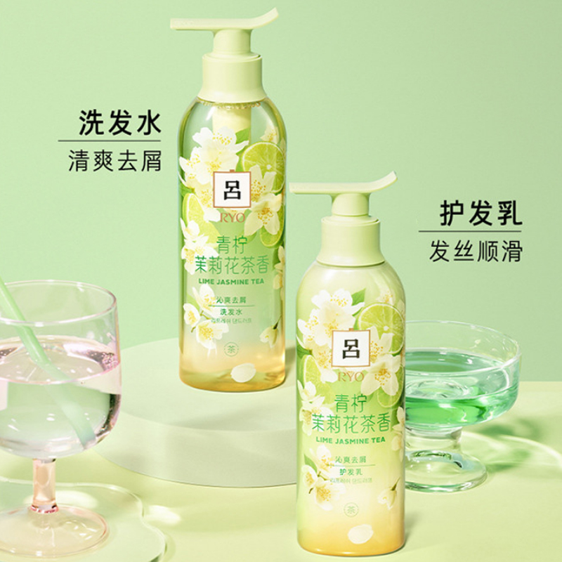 Ryo Набор шампуня и кондиционера jasmine mint очищающий 400мл+400мл+400мл — фото 3