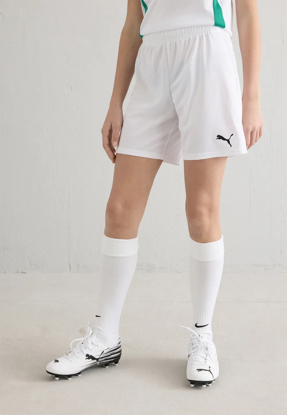 Спортивные шорты Teamgoal для подростков, унисекс Puma, Weissschwarz