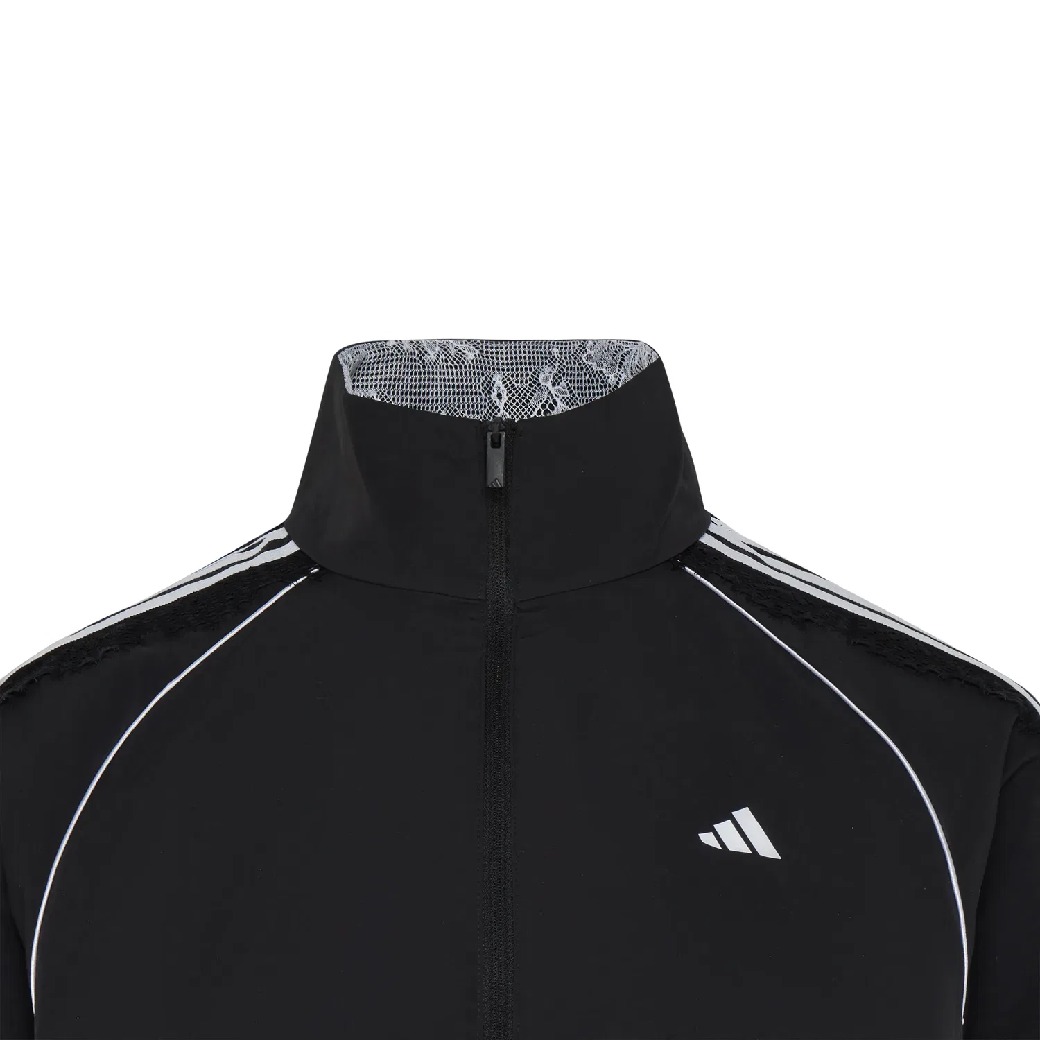 Женская куртка Dance Lace Mixed Woven Jacket Asia Sizing 'Black' adidas, черный — фото 4